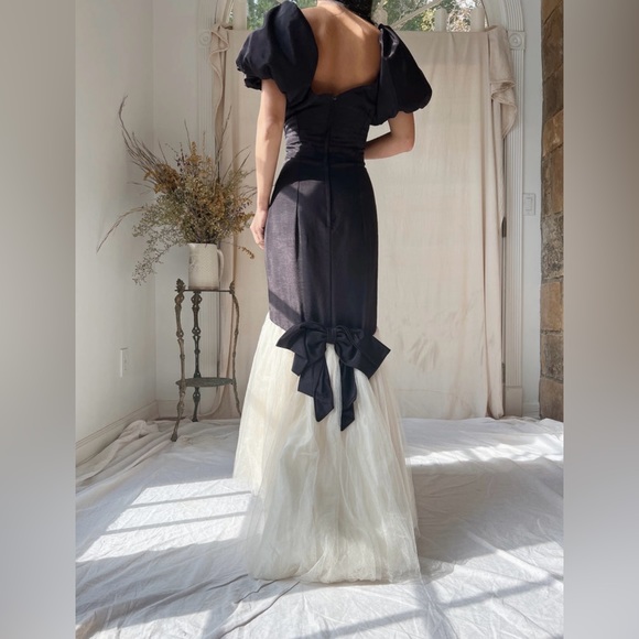 RARE VINTAGE Grossgrain and Tulle Dress - M - Picture 8 of 10